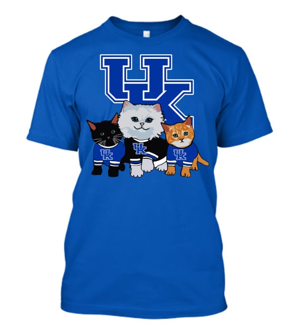 Kentucky Wildcats UK Logo Cats In Team Sweaters T-Shirt