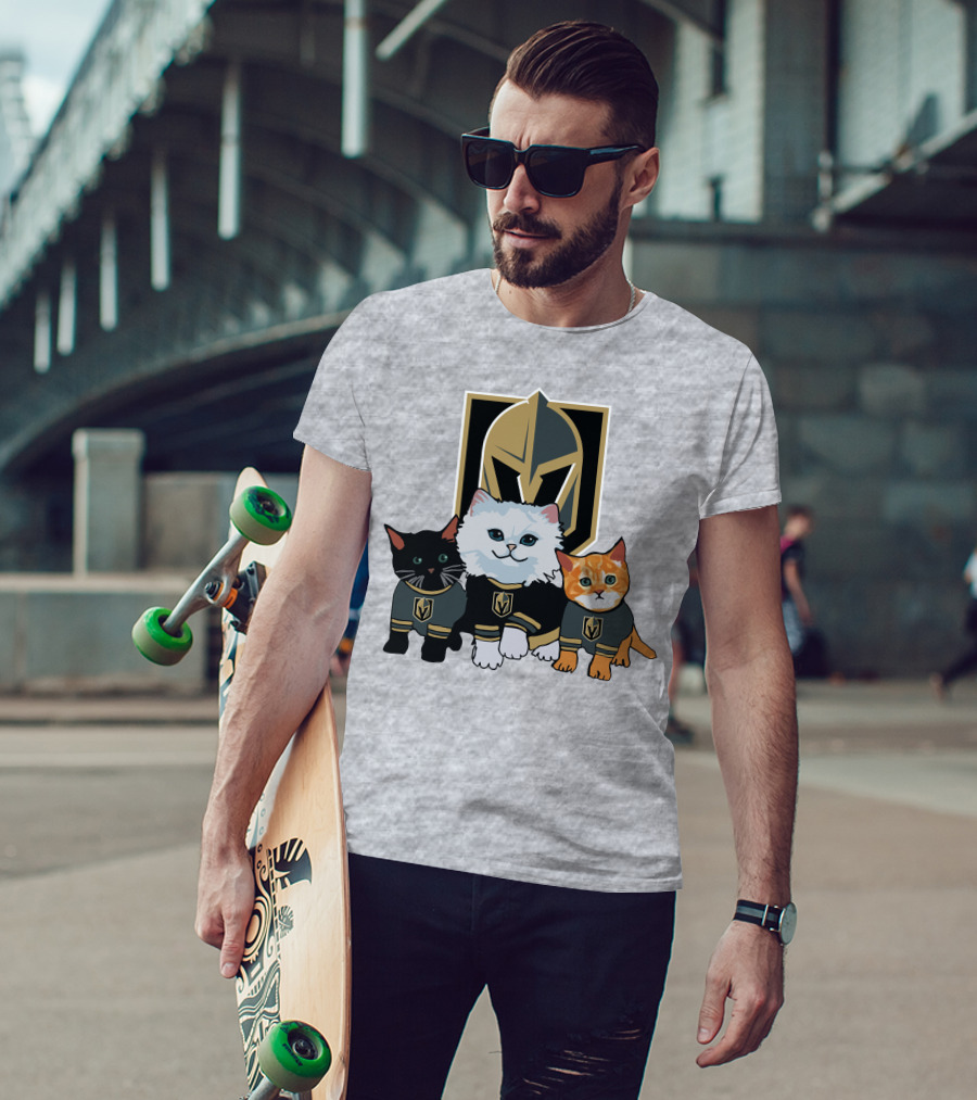 Vegas Golden Knights Cats Team T-Shirt