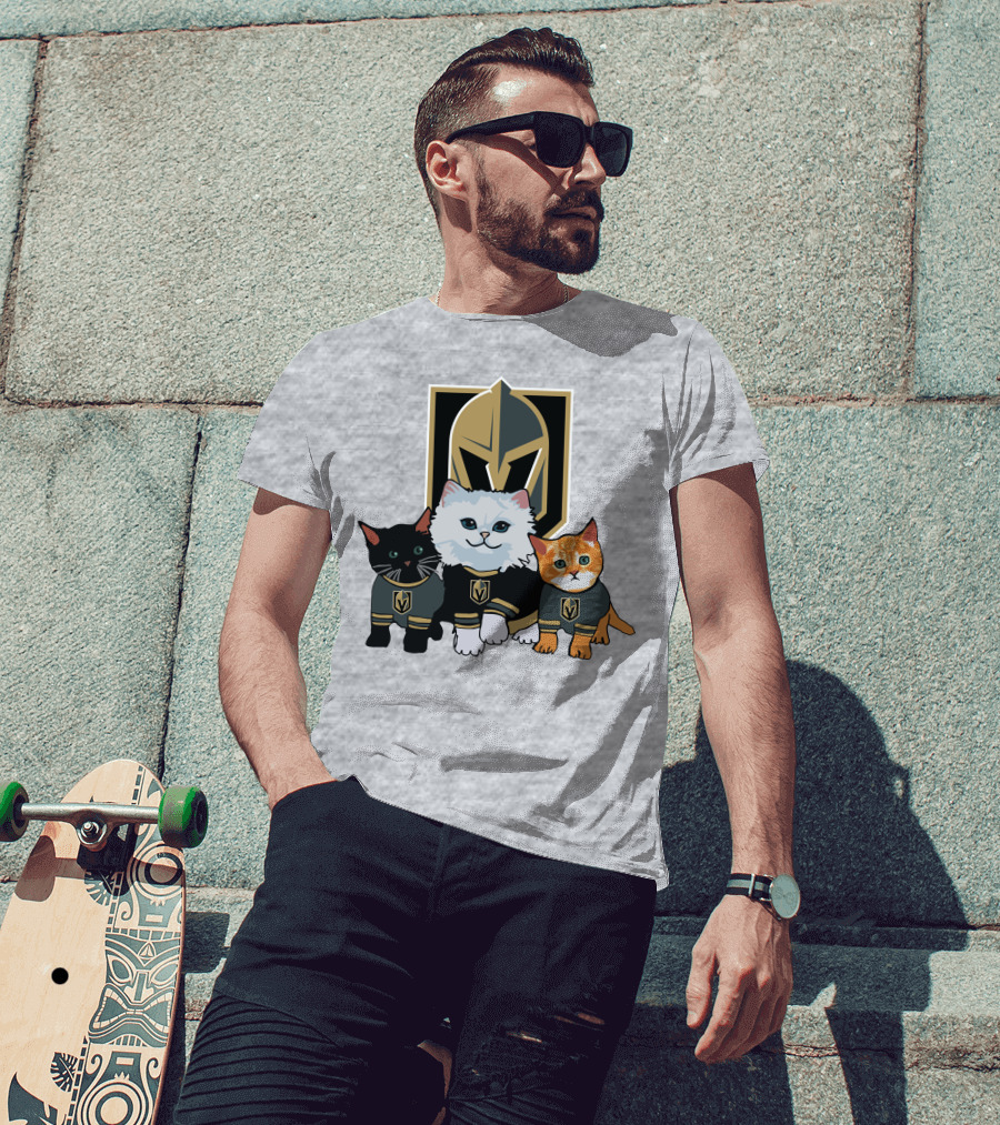 Vegas Golden Knights Cats Team T-Shirt