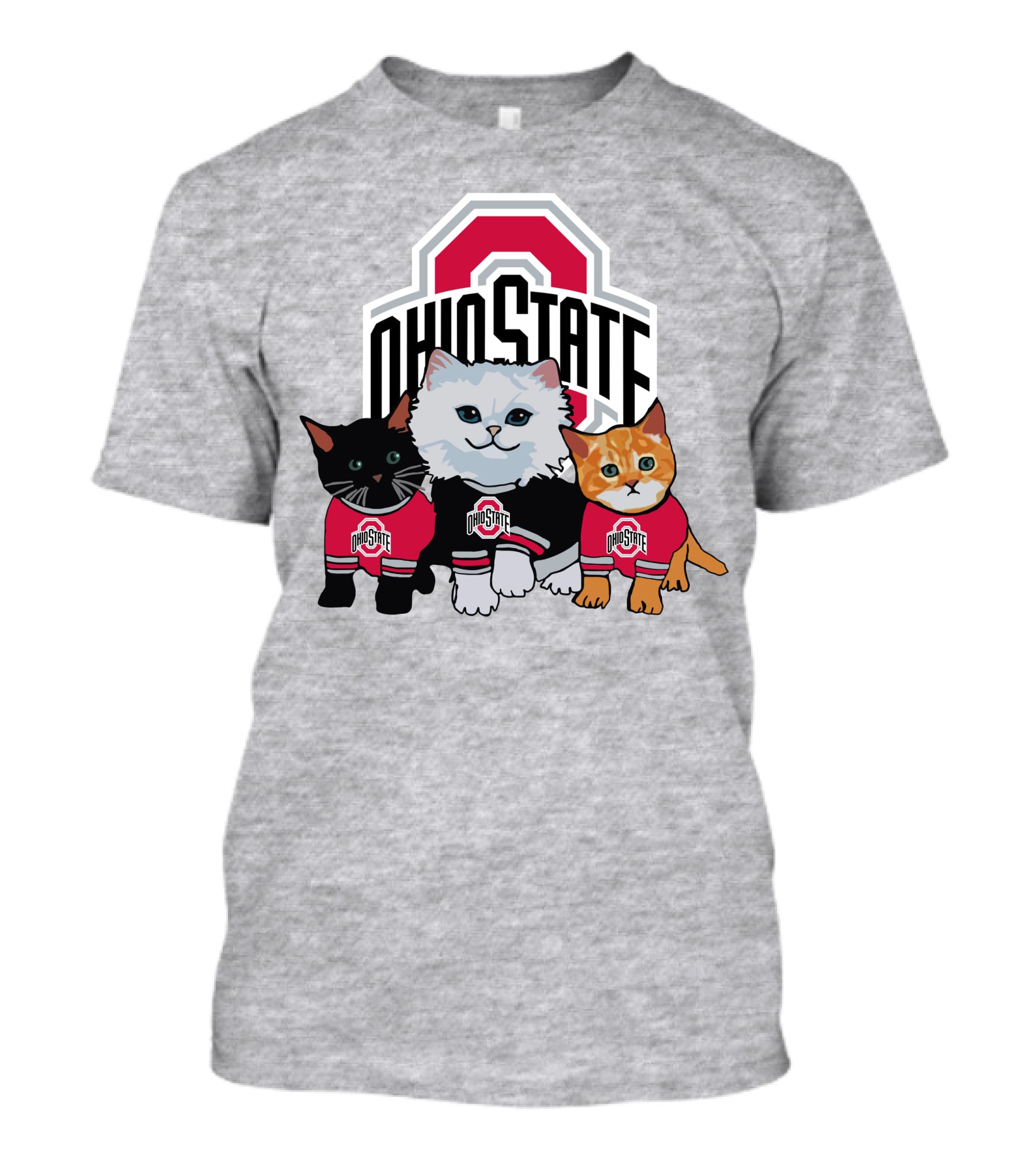 Ohio State Buckeyes Cats In Team Jerseys T-Shirt