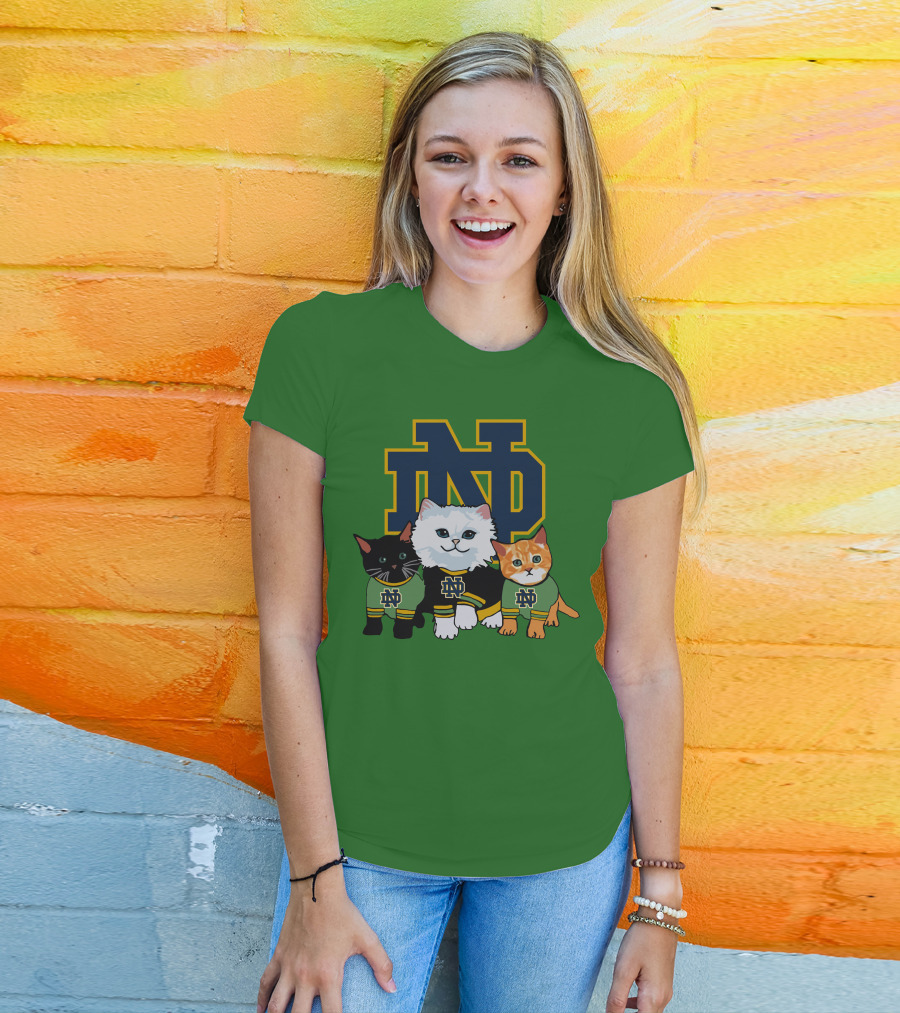 Notre Dame Fighting Irish ND Cute Cats T-Shirt
