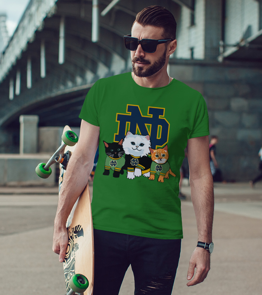 Notre Dame Fighting Irish ND Cute Cats T-Shirt