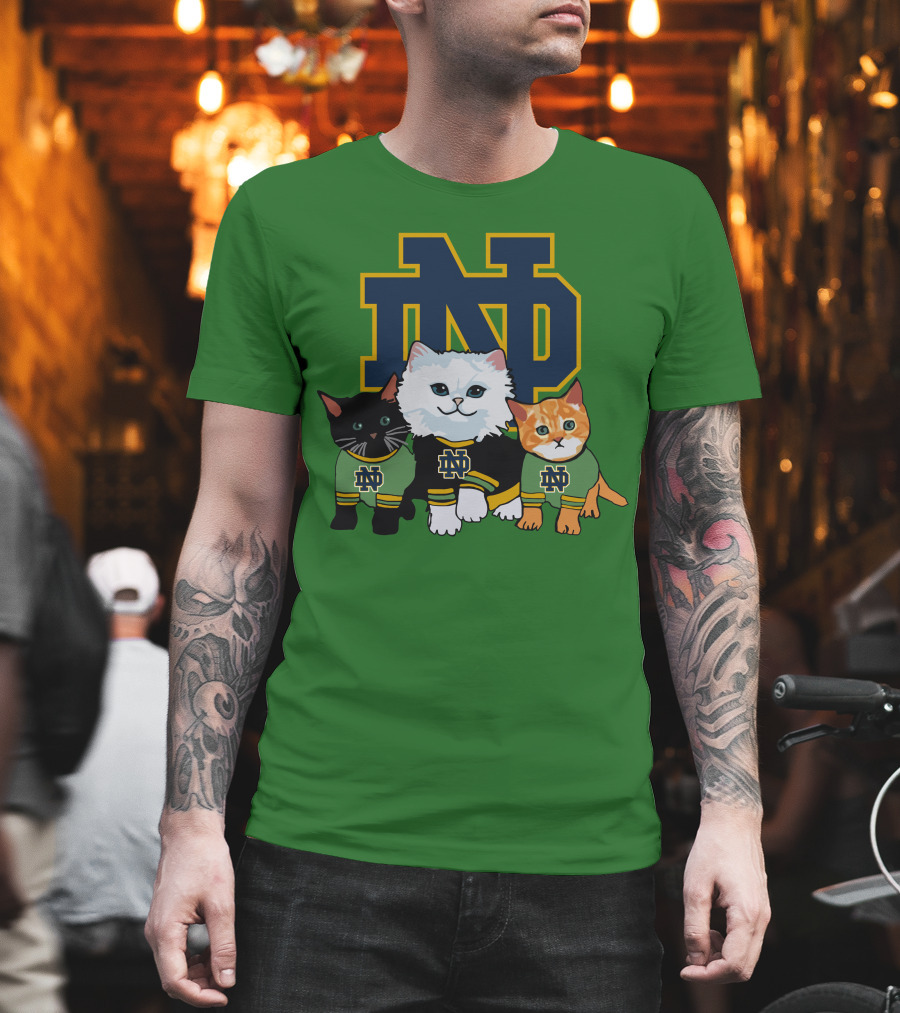 Notre Dame Fighting Irish ND Cute Cats T-Shirt