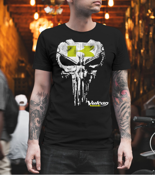 Kawasaki Vulcan Skull Icon 01 T-Shirt Kawasaki Vulcan Skull Icon 01 T-Shirt