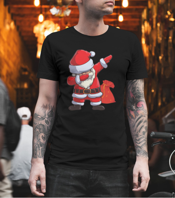 Dabbing Santa Funny Santa Claus Christmas Pose T-Shirt Dabbing Santa Funny Santa Claus Christmas Pose T-Shirt