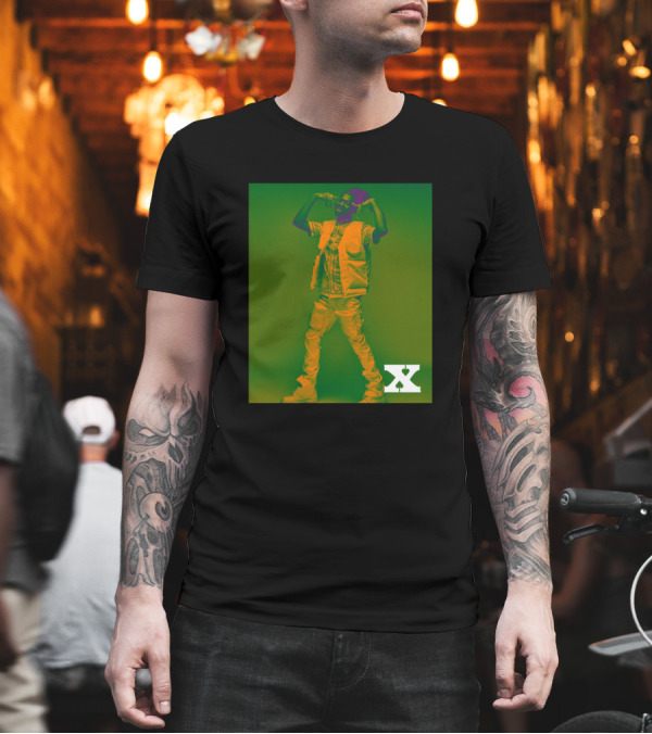 Lil Nas X Personal Vibrant Green and Orange X T-Shirt Lil Nas X Personal Vibrant Green and Orange X T-Shirt