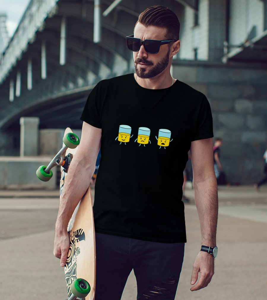 I'm Half Full I'm Half Empty I Think This Is Pee Optimist Pessimist Realist T-Shirt