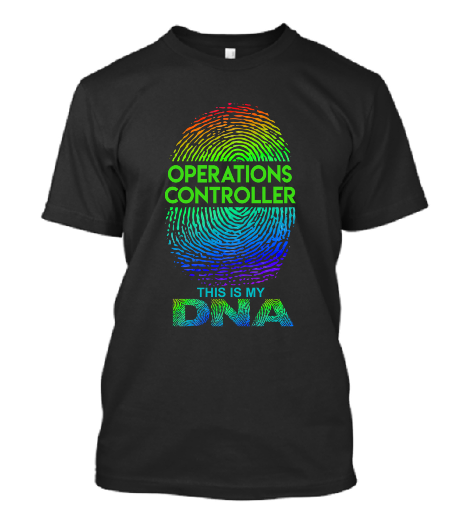 Operations Controller This Is My DNA Fingerprint Spectrum T-Shirt