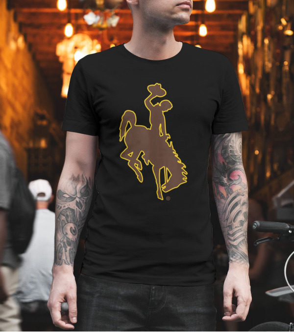 University of Wyoming Cowboys NCAA UW Rylwy06 Bronco Rider T-Shirt University of Wyoming Cowboys NCAA UW Rylwy06 Bronco Rider T-Shirt