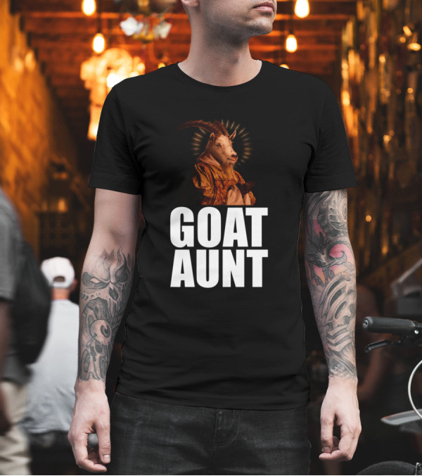 GOAT AUNT Haloed Goat T-Shirt GOAT AUNT Haloed Goat T-Shirt