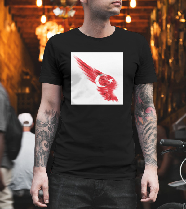 Turkey Flag Wing T-Shirt Turkey Flag Wing T-Shirt