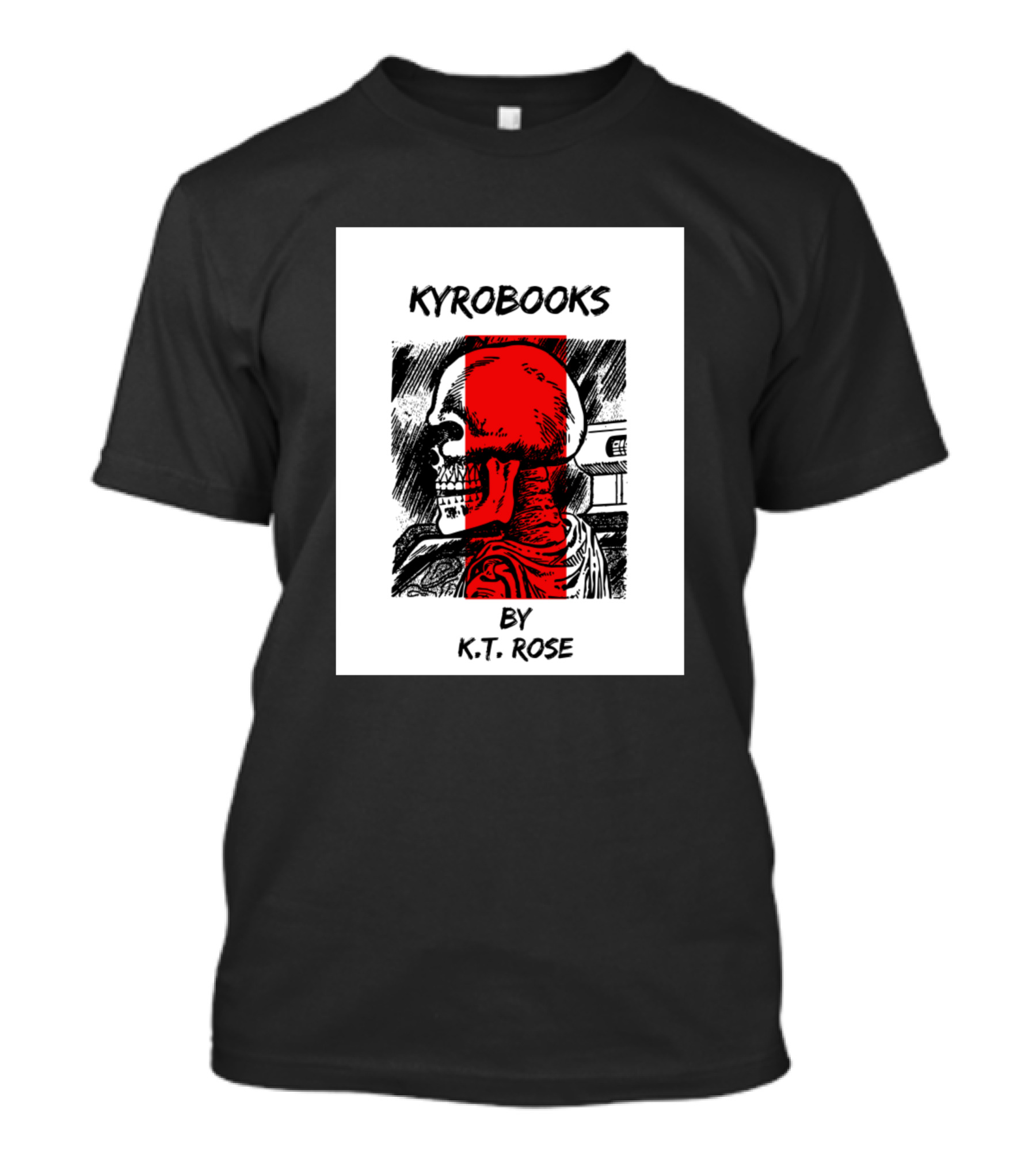 KYROBOOKS By K.T. Rose Red Skeleton T-Shirt