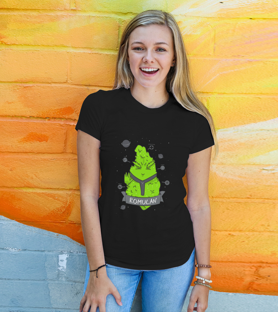 ROMULAN IN OUTER GALAXY PLANETS HAPPY T-Shirt