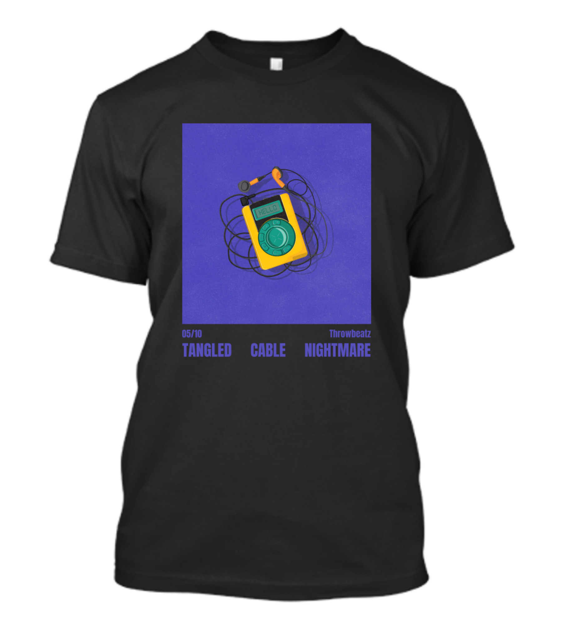 Throwbeatz 05/10 Tangled Cable Nightmare Yellow Player T-Shirt