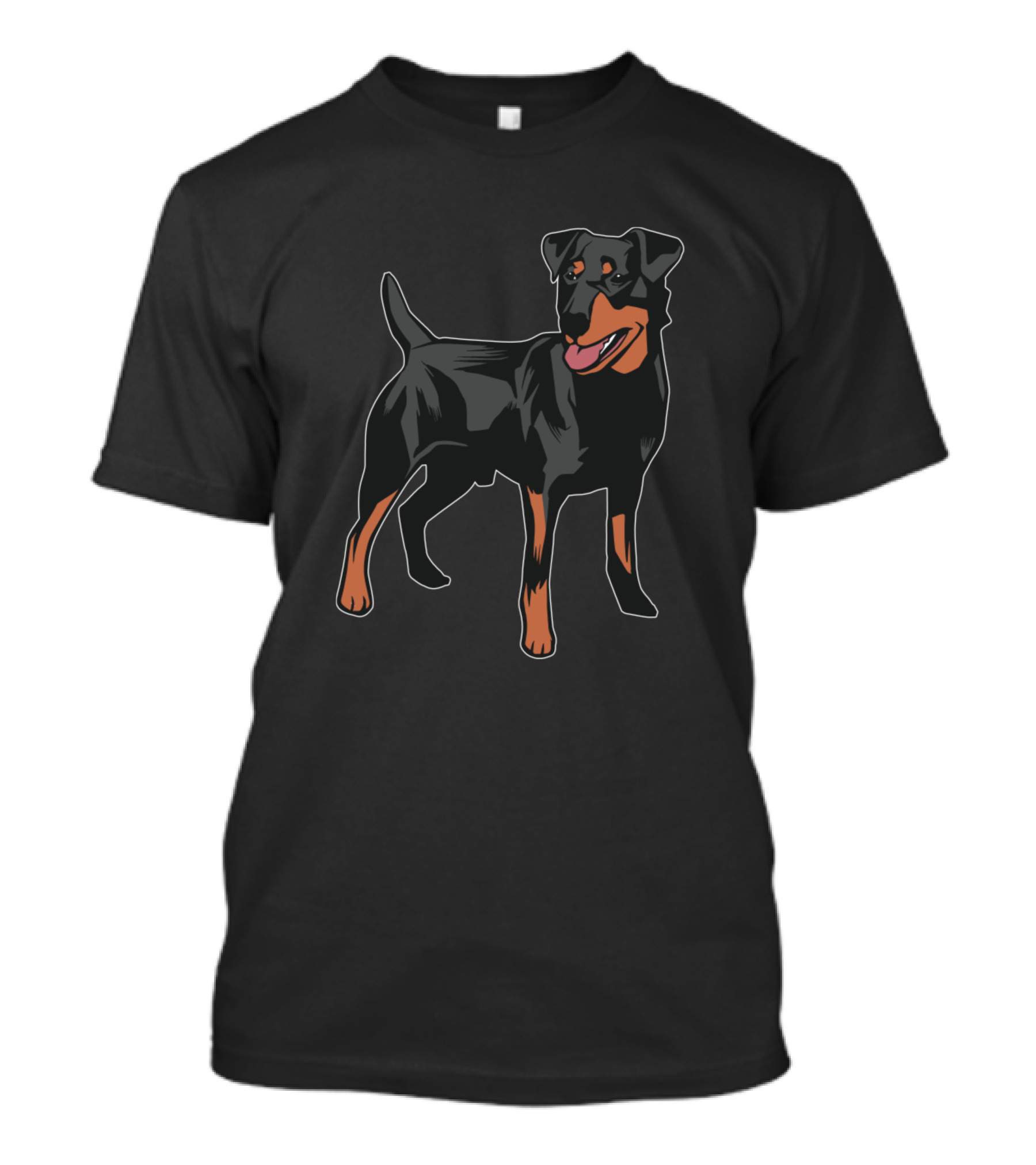 German Hunting Terrier Illustration Of Hunting Dog T-Shirt