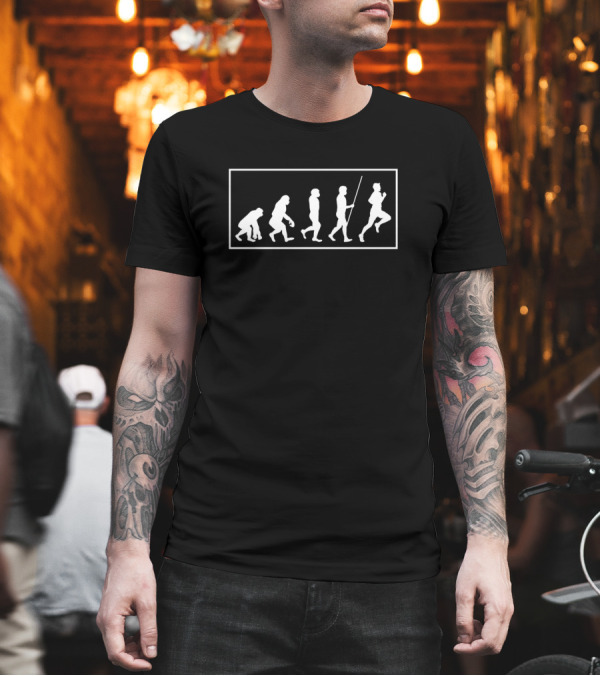 Running Evolution Race Cardio Fitness Progression T-Shirt Running Evolution Race Cardio Fitness Progression T-Shirt