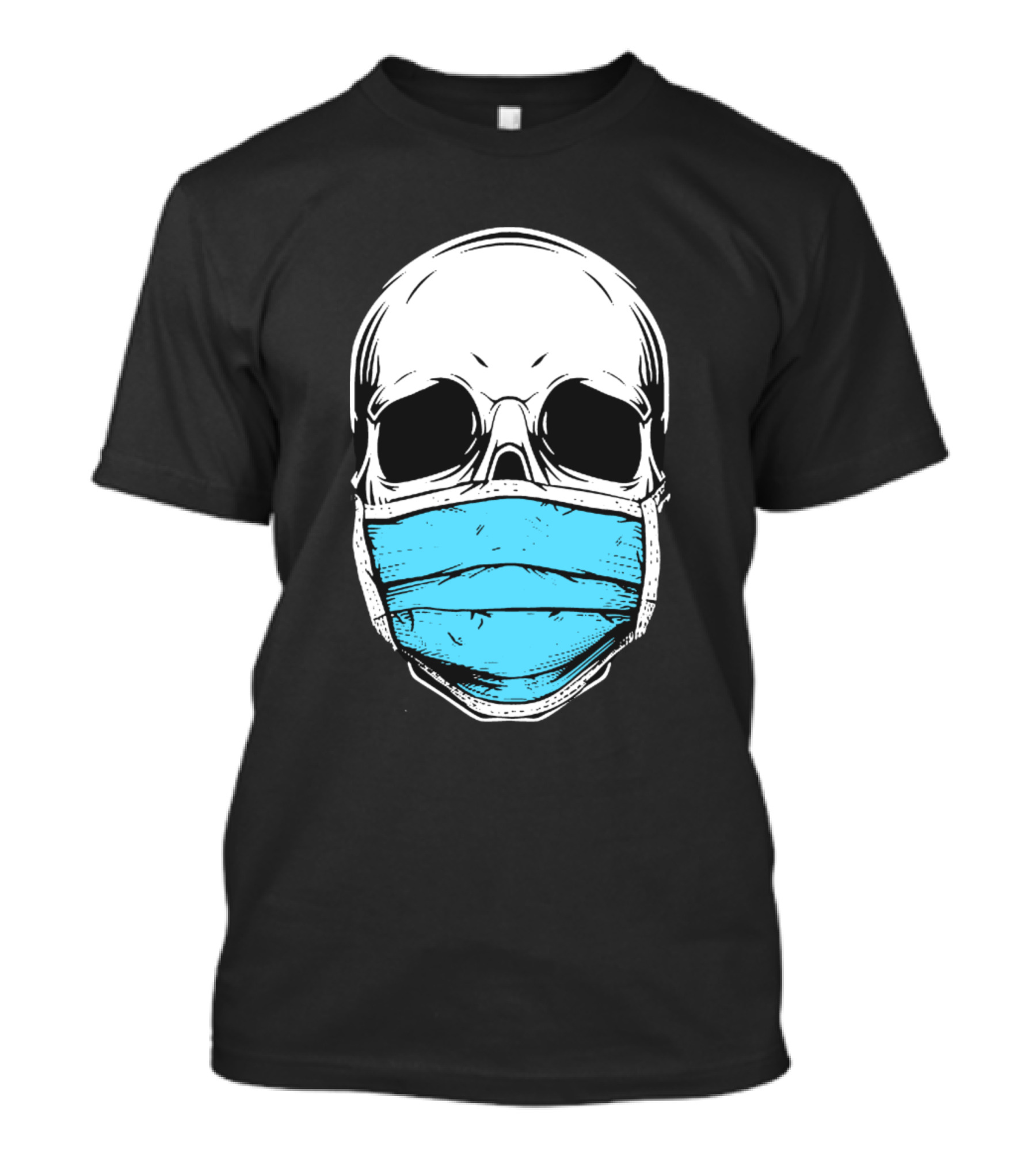 Skull With Blue Mask T-Shirt