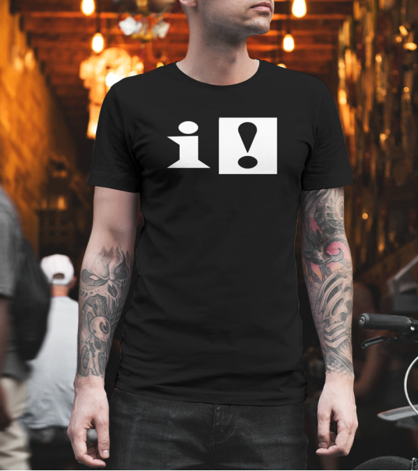 Indoob Network Exclamation and Information T-Shirt Indoob Network Exclamation and Information T-Shirt