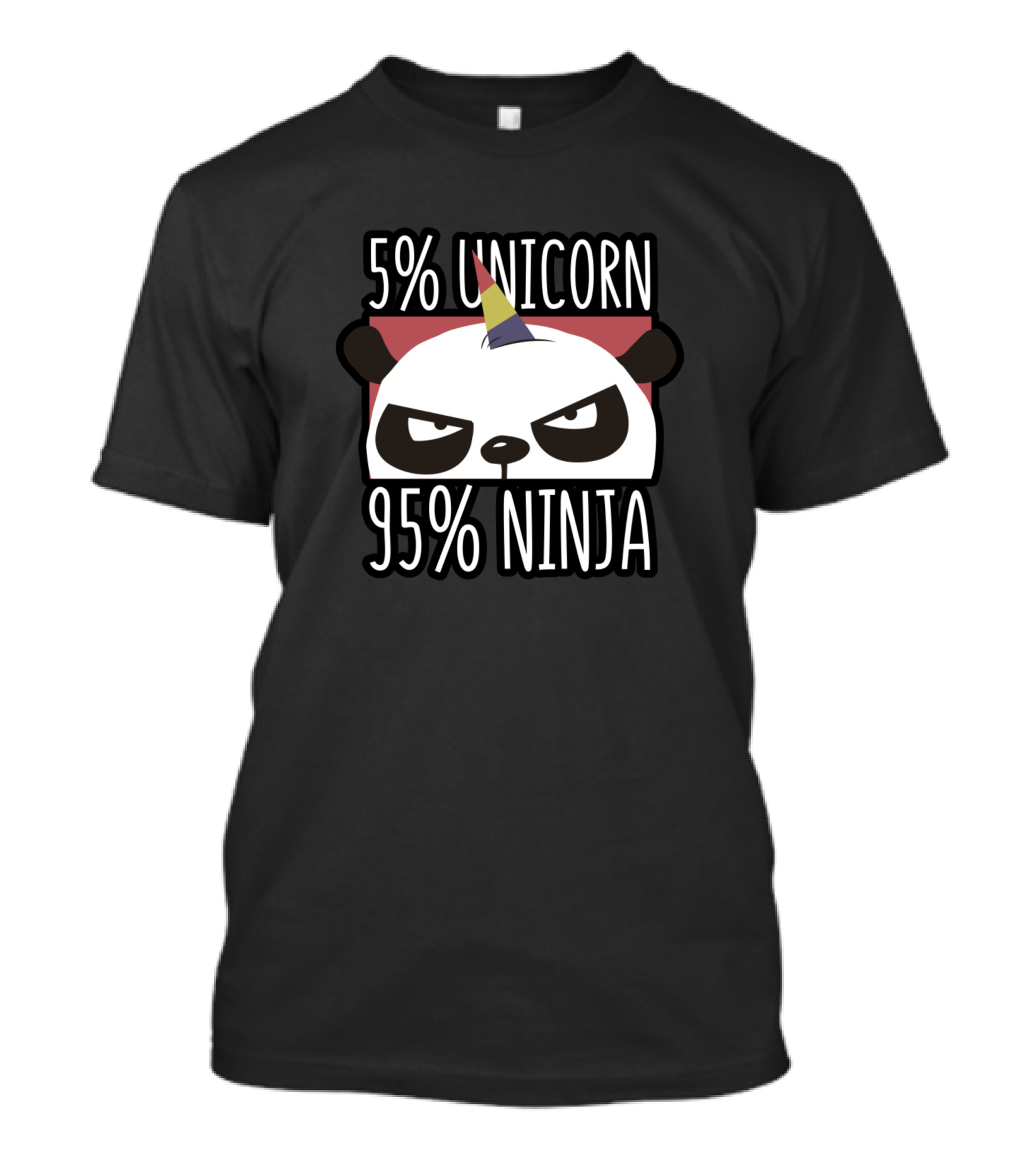 5% Unicorn 95% Ninja Unicorn Lover Ninja T-Shirt