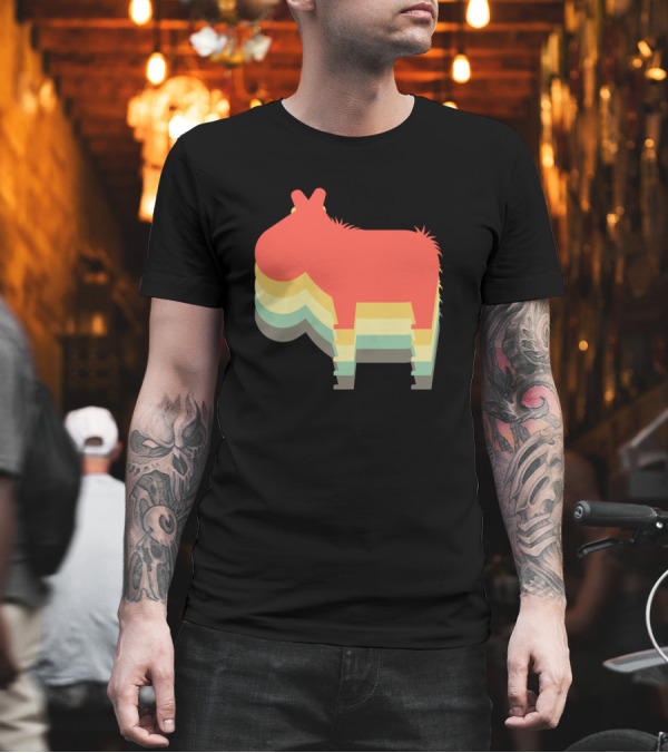 Capybara Guinea Pig Retro Layered T-Shirt Capybara Guinea Pig Retro Layered T-Shirt