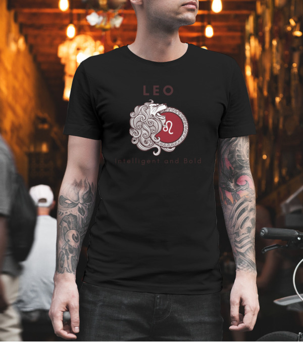 LEO Intelligent and Bold Lion Zodiac T-Shirt LEO Intelligent and Bold Lion Zodiac T-Shirt