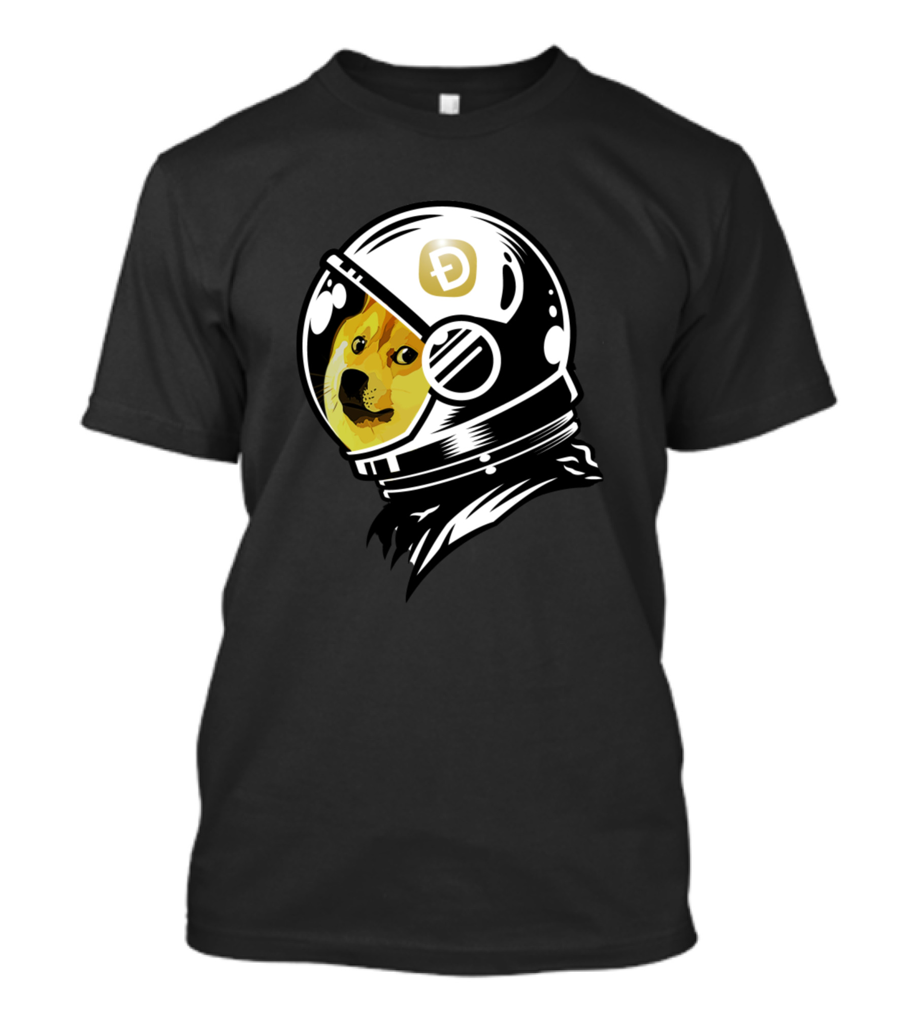 Dogecoin Astronaut Dog In Space Helmet T-Shirt