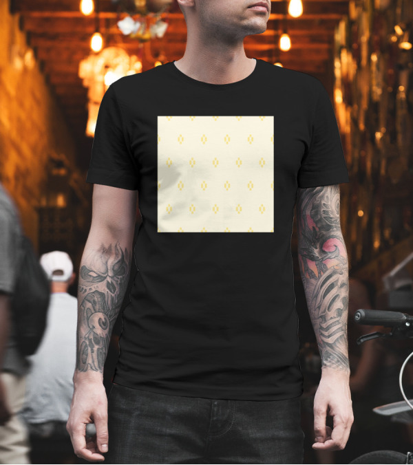 Yellow Dots Pattern on Cream Background T-Shirt Yellow Dots Pattern on Cream Background T-Shirt
