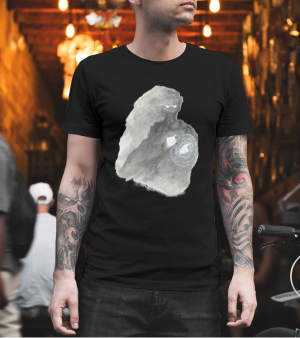 The Dark Stalker Ghostly Cloaked Figure with Mysterious Swirling Light T-Shirt The Dark Stalker Ghostly Cloaked Figure with Mysterious Swirling Light T-Shirt
