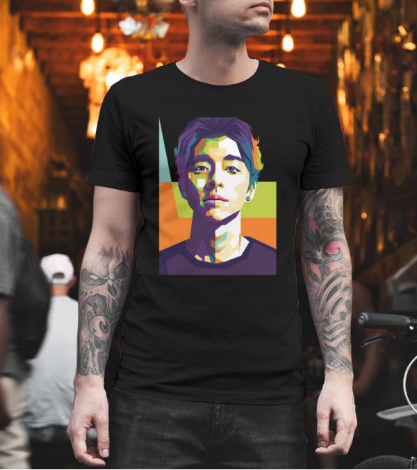 Gong Yoo Colorful Portrait Pop T-Shirt Gong Yoo Colorful Portrait Pop T-Shirt