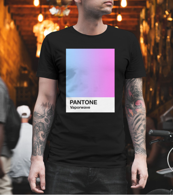 PANTONE Vaporwave Aesthetic Gradient Blue Pink T-Shirt PANTONE Vaporwave Aesthetic Gradient Blue Pink T-Shirt
