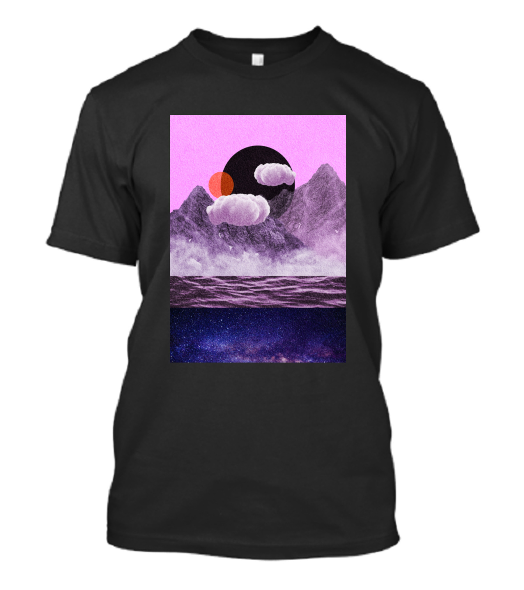 Messy World Cosmic Mountains And Celestial Waters T-Shirt