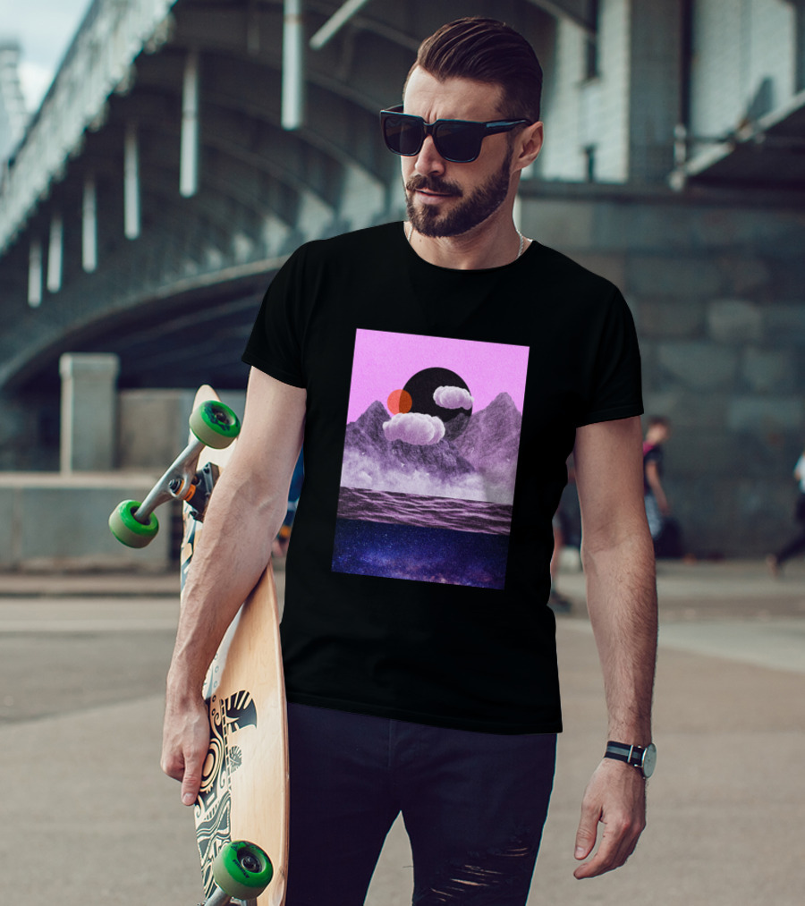 Messy World Cosmic Mountains And Celestial Waters T-Shirt