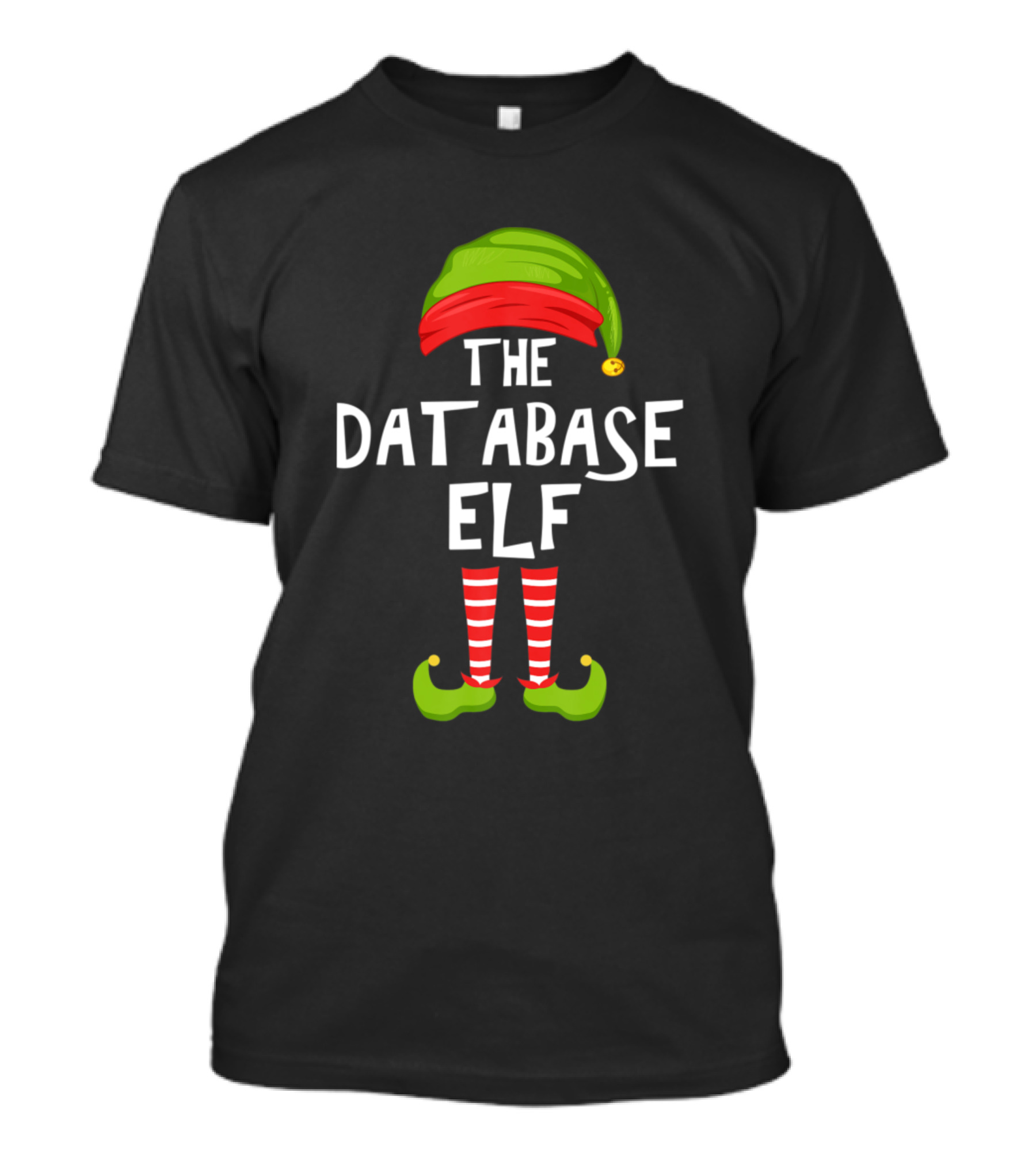 The Database Elf Matching Family Christmas Pajamas Holiday Party T-Shirt