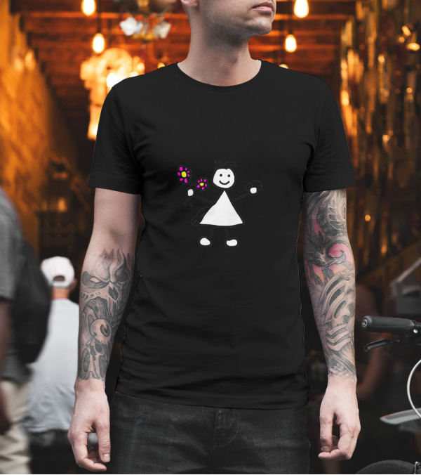 You Can't Keep Me Locked Down Stick Figure Holding Flowers T-Shirt You Can't Keep Me Locked Down Stick Figure Holding Flowers T-Shirt