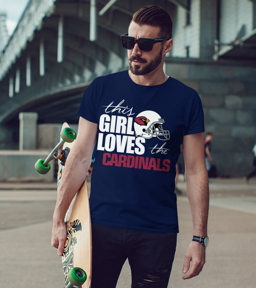 This Girl Loves The Arizona Cardinals Helmet T-Shirt