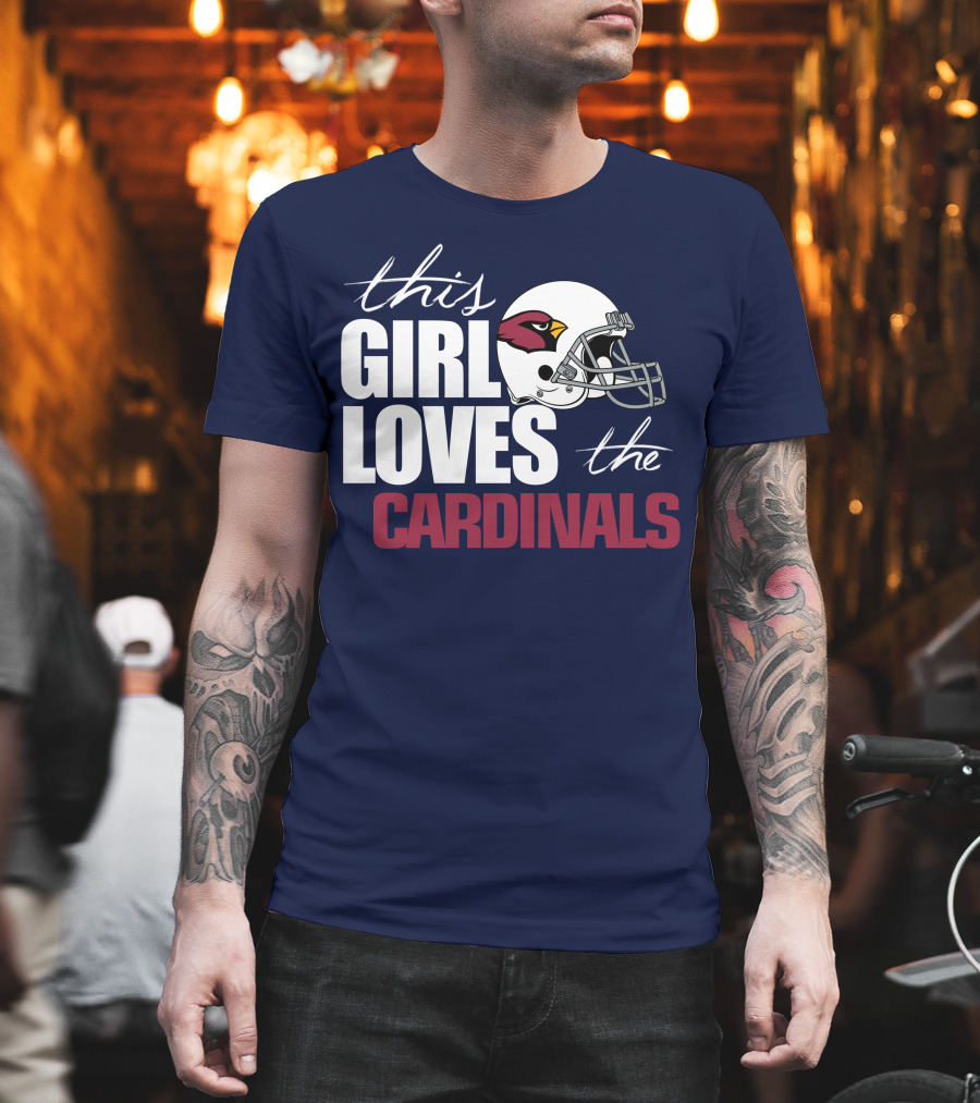 This Girl Loves The Arizona Cardinals Helmet T-Shirt