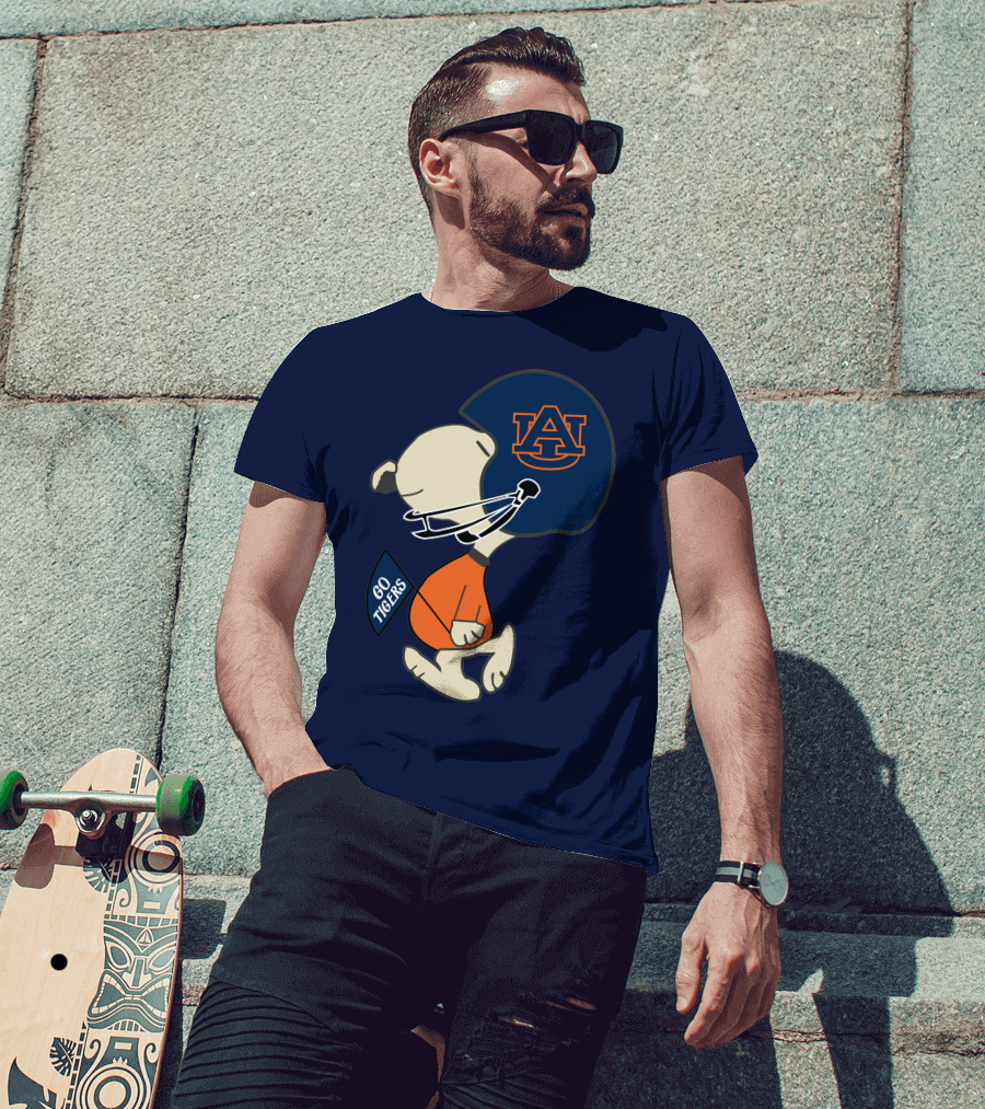 Go Tigers Auburn University Football Snoopy T-Shirt
