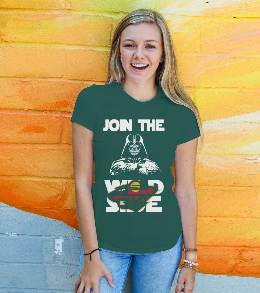 Join The Wild Side Minnesota Wild Darth Vader T-Shirt