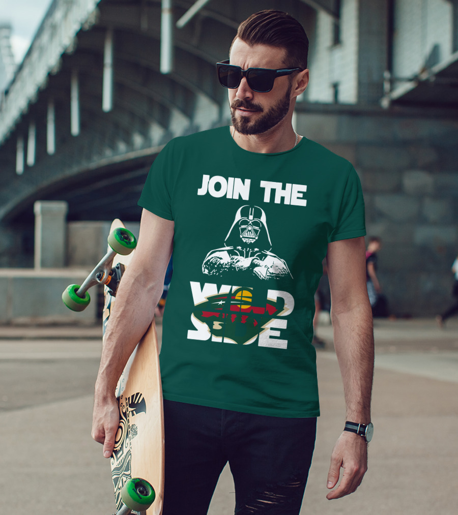 Join The Wild Side Minnesota Wild Darth Vader T-Shirt