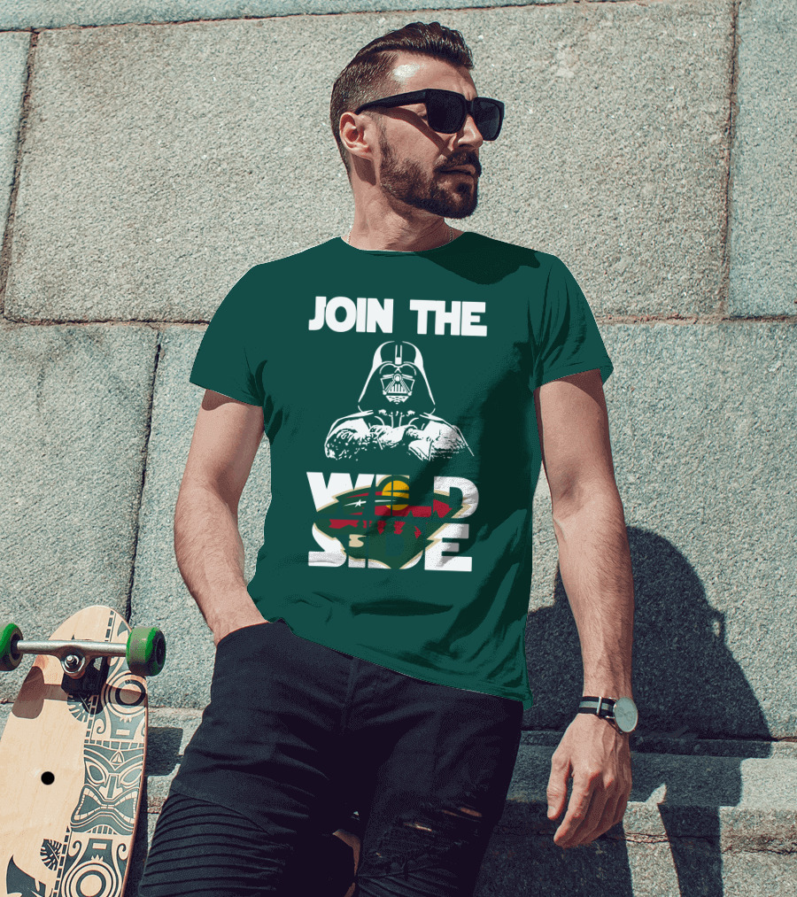 Join The Wild Side Minnesota Wild Darth Vader T-Shirt