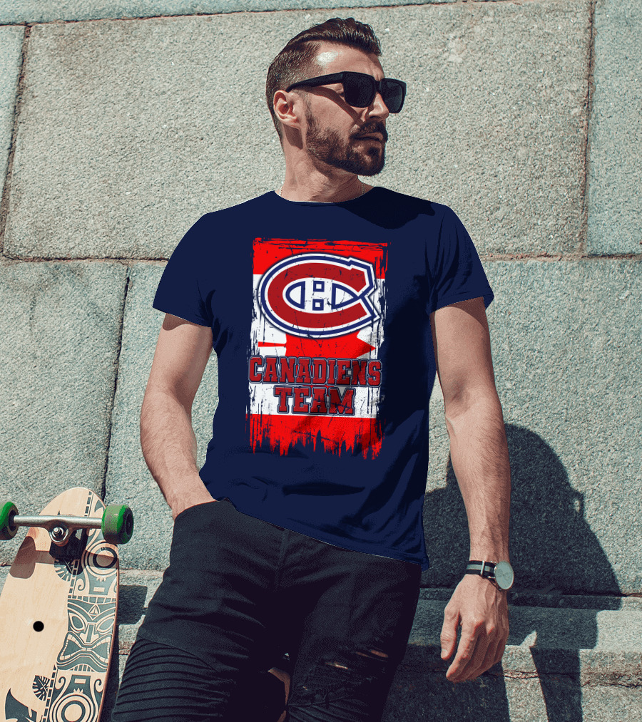 Montreal Canadiens Team Flag T-Shirt