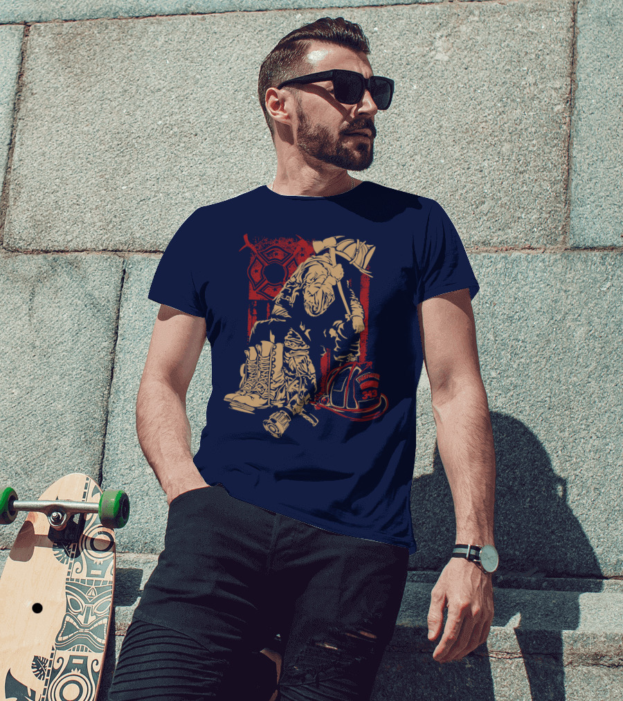 Firefighters Brotherhood Honor In Tradition And Valor 343 T-Shirt