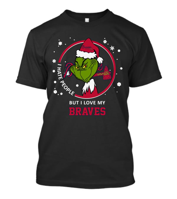 I Hate People But I Love My Braves Atlanta Braves T-Shirt