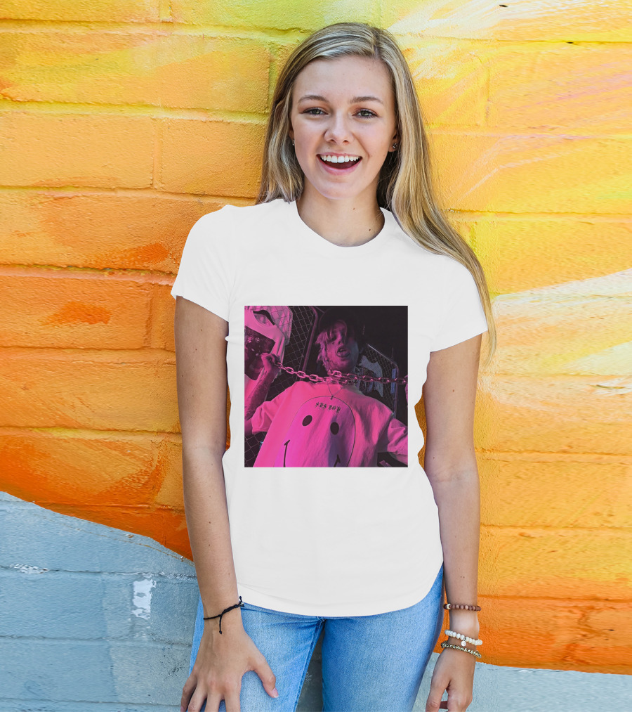 Sad Boy Lil Peep Merch Classique Chain Smiley T-Shirt