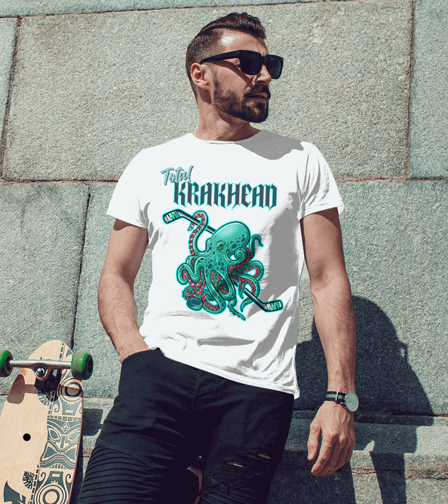 Total Krakhead Seattle Kraken Hockey Tentacles T-Shirt