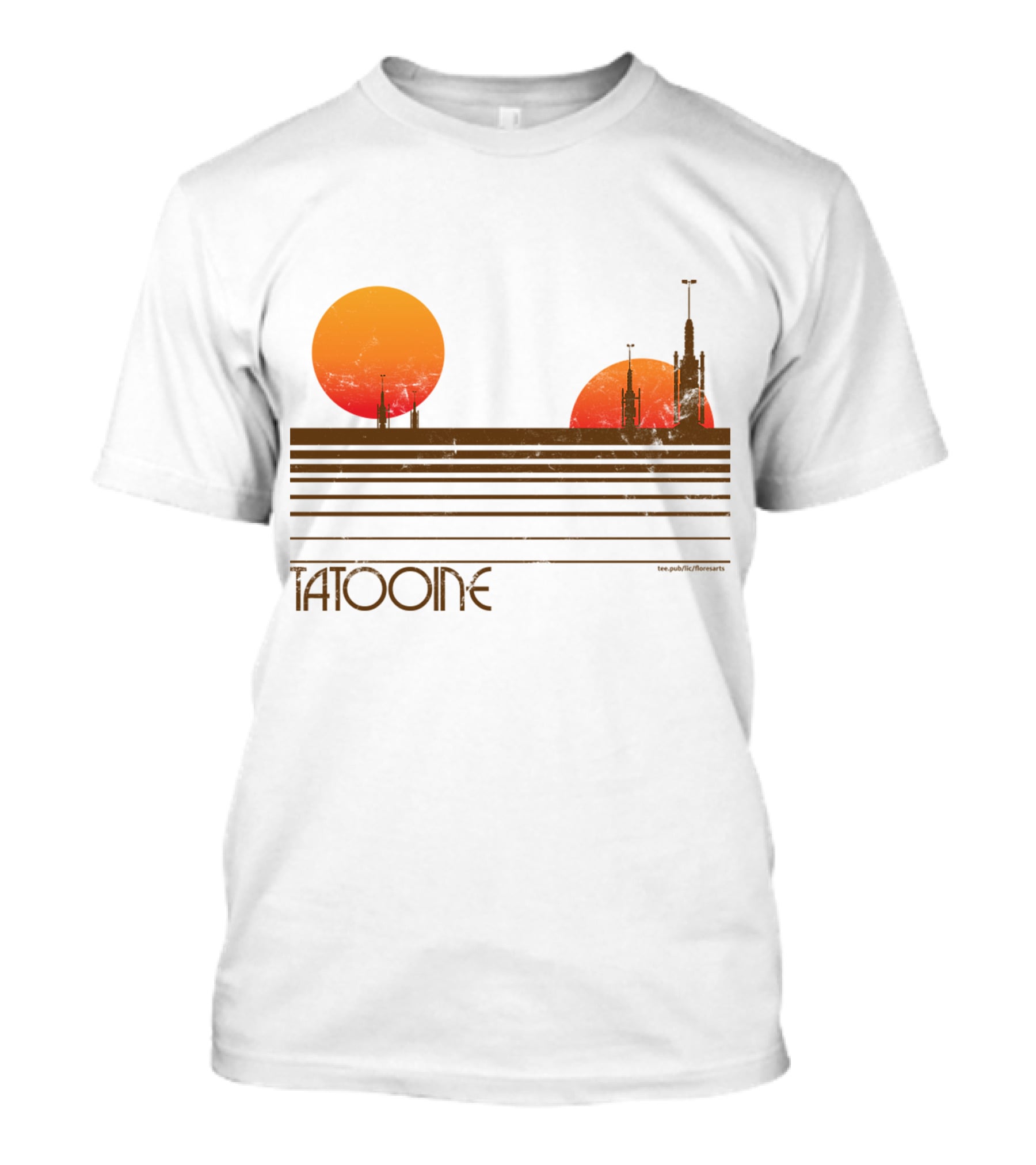 Star Wars Tatooine Sunset Twin Suns T-Shirt