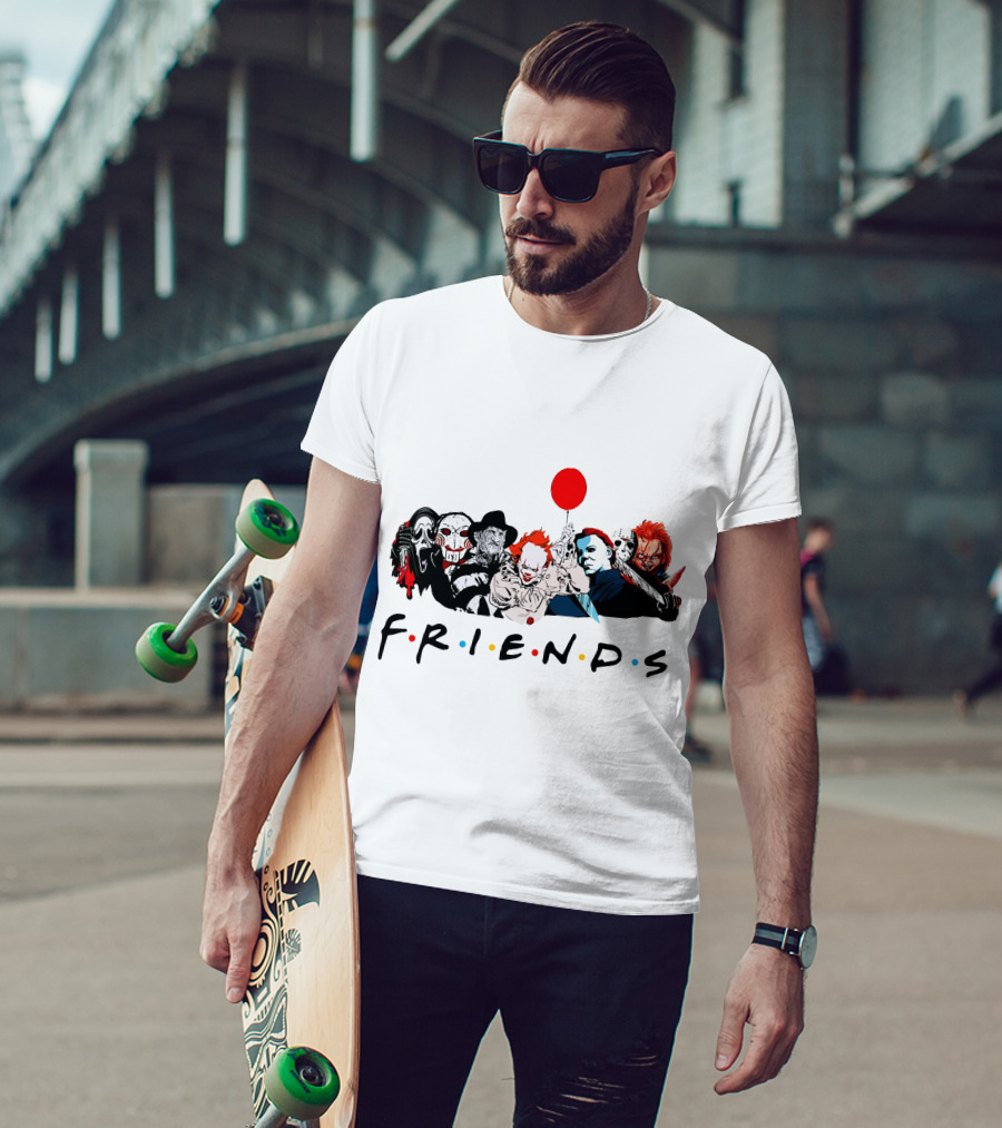 Friends Horror Movie Icons T-Shirt