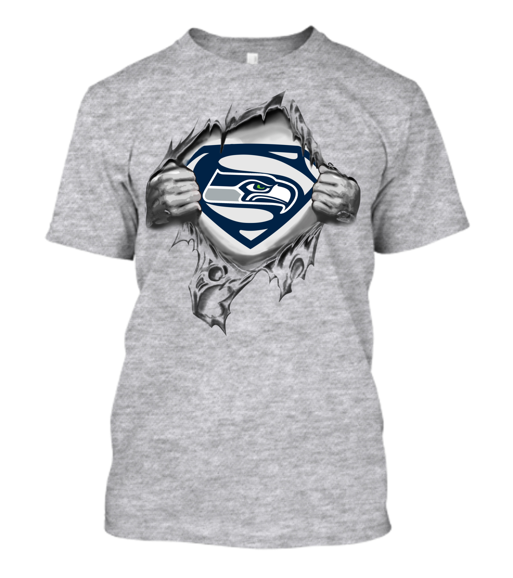 Seattle Seahawks Superman Logo Fusion T-Shirt