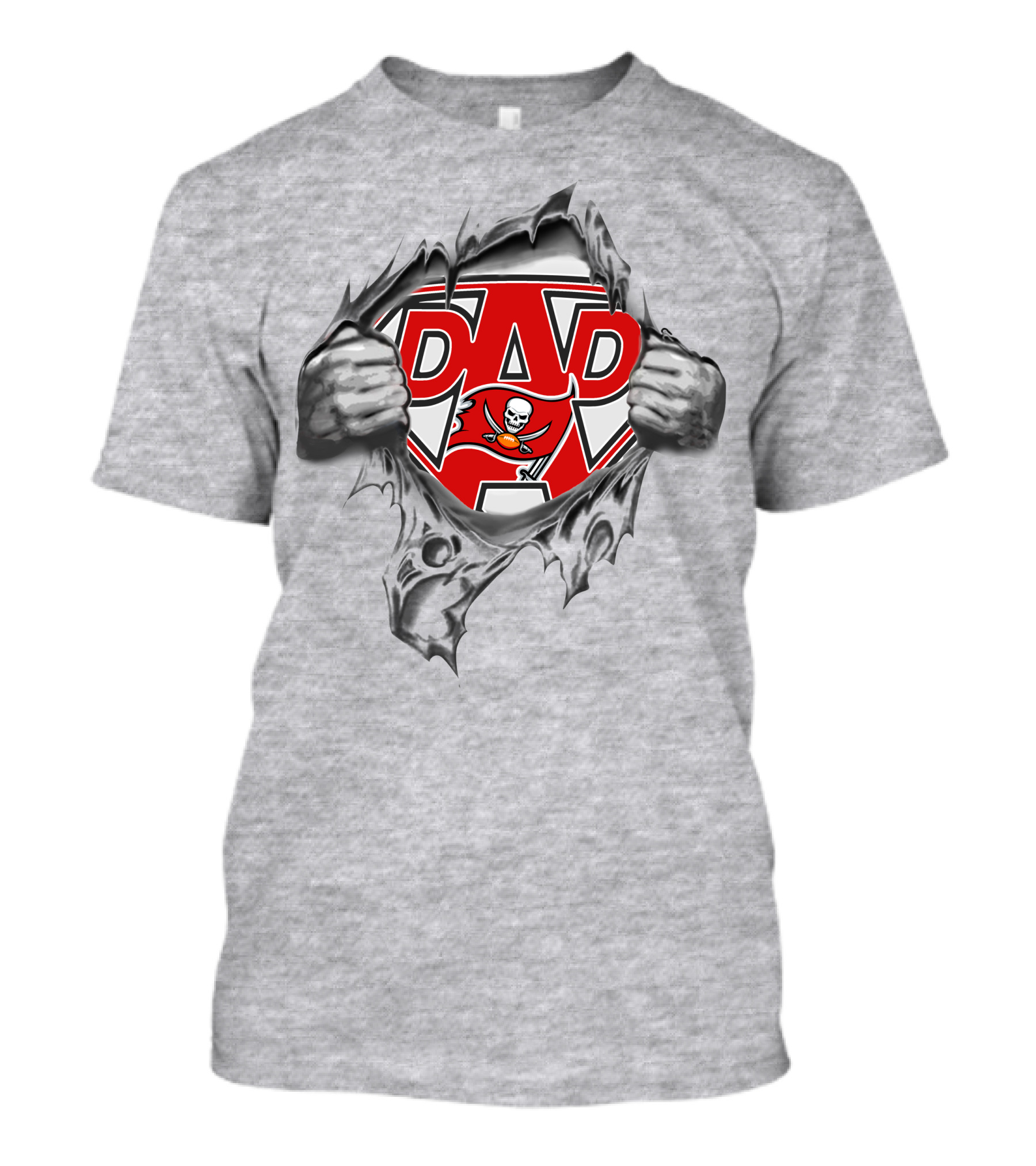 Super Dad Tampa Bay Buccaneers Logo Superman Style T-Shirt