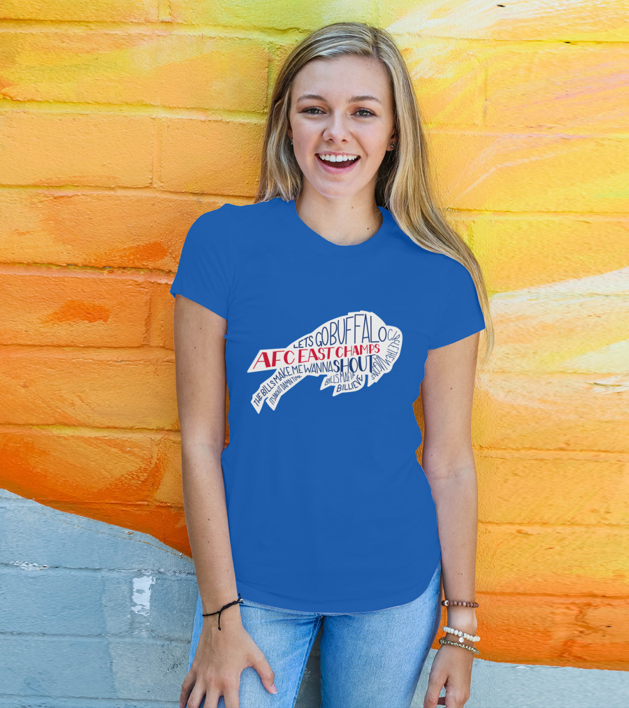 AFC East Champs Let's Go Buffalo Bills Mafia Shout T-Shirt